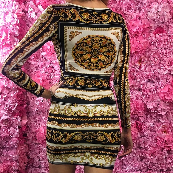 TopShop Baroque Print Dress - Picture 4 of 5